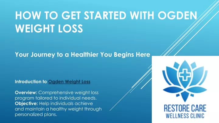 how to get started with ogden weight loss