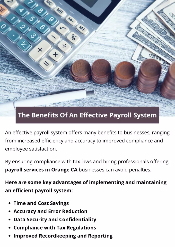 PPT - The Benefits Of An Effective Payroll System PowerPoint ...