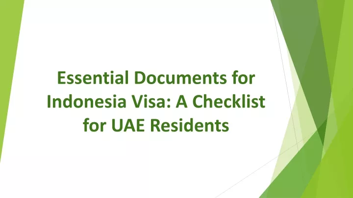 essential documents for indonesia visa a checklist for uae residents