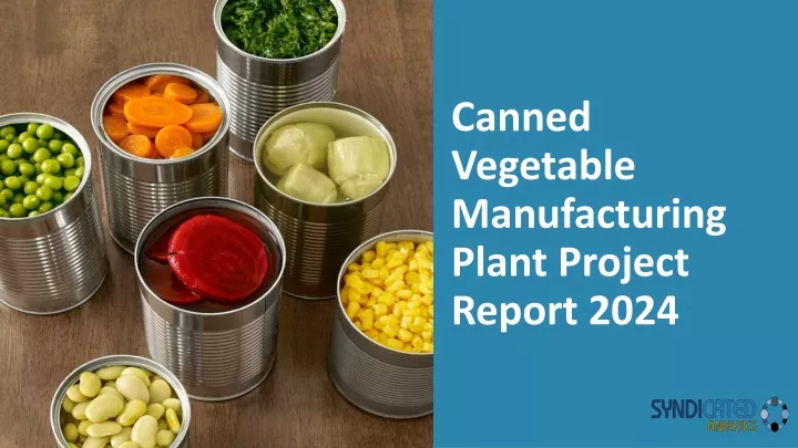 canned vegetable manufacturing plant project report 2024