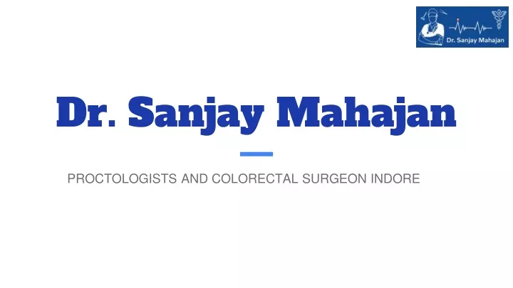 dr sanjay mahajan