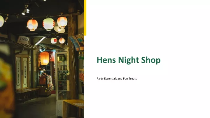 hens night shop party essentials and fun treats