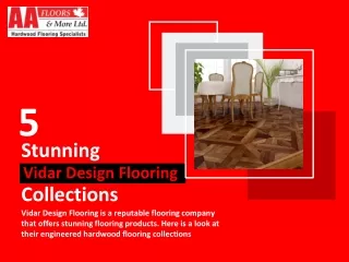 5 Stunning Vidar Design Flooring Collections