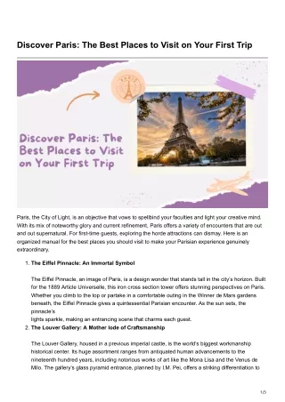 freeflowwrites.in-Discover Paris The Best Places to Visit on Your First Trip-1