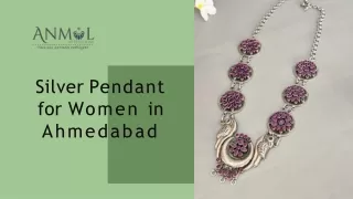 Silver Pendant  for Women in Ahmedabad