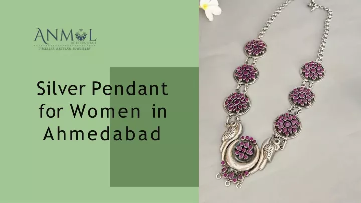 silver pendant for women in ahmedabad