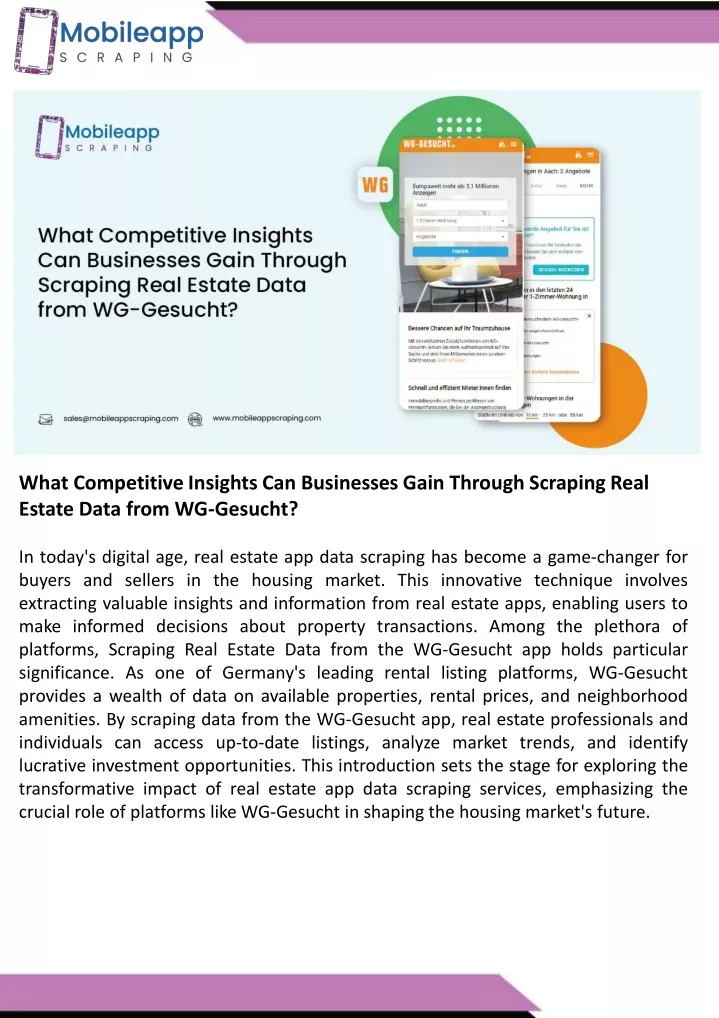 what competitive insights can businesses gain