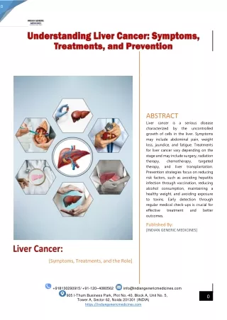 Liver Cancer Symptoms, Treatments, and Prevention