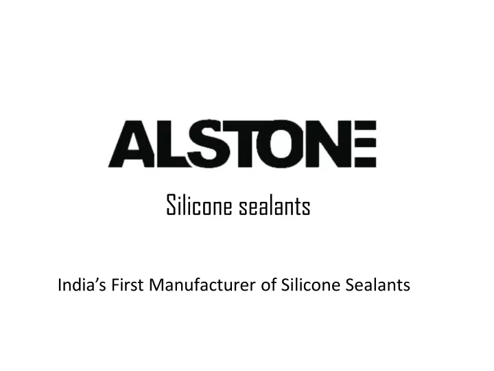 silicone sealants