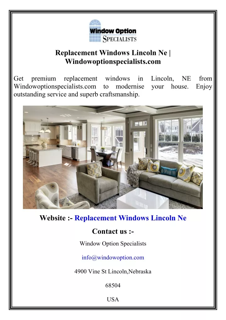replacement windows lincoln