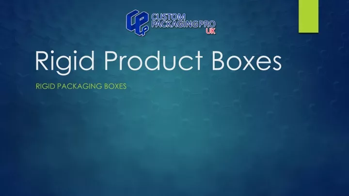rigid product boxes