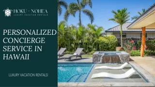 Personalized Concierge Service in Hawaii