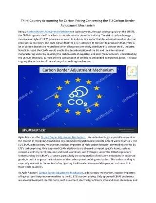 third country accounting for carbon pricing