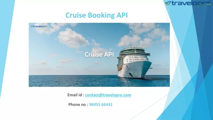 cruise booking api