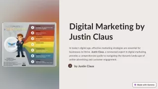 About Digital Marketing By Justin Claus