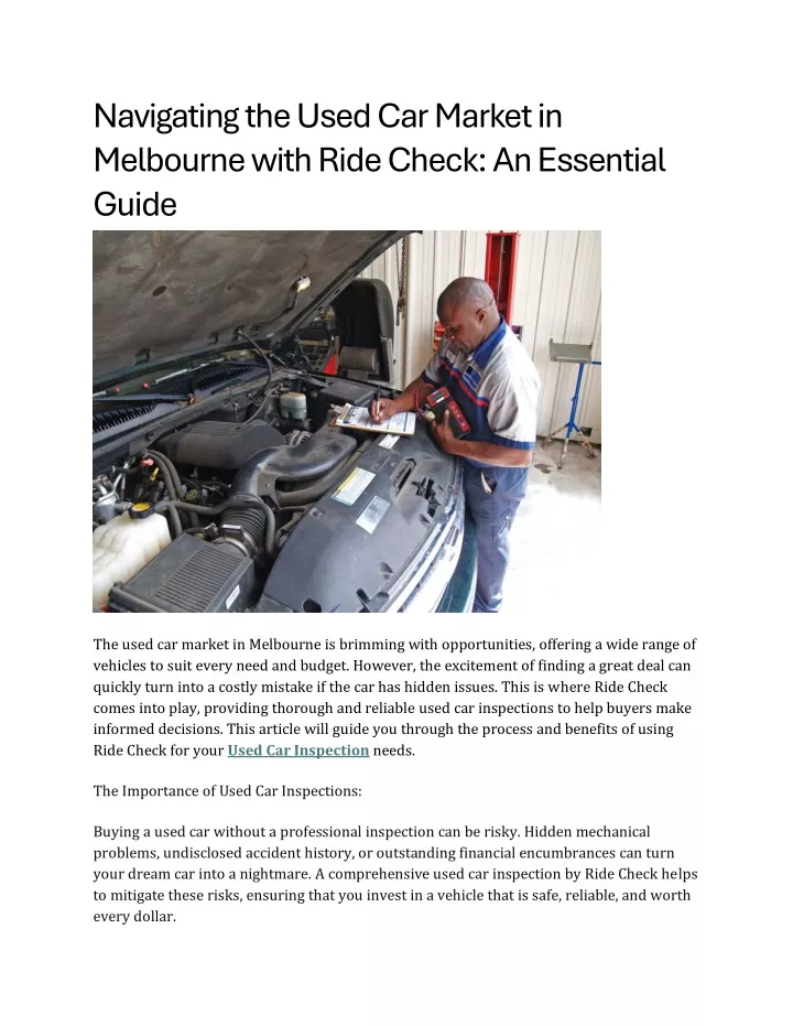 navigating the used car market in melbourne with