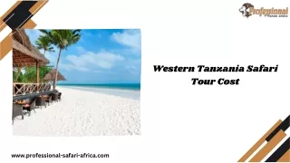 Western Tanzania Safari Tour Cost