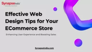 Effective Web Design Tips for Your eCommerce Store