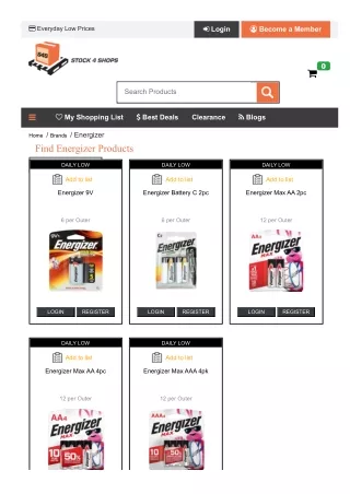 Stock4Shops Your Go-To for Energizer Batteries in NZ