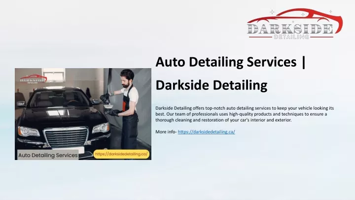 auto detailing services darkside detailing