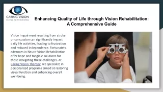 enhancing quality of life through vision