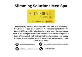 Slimming Solutions Spa