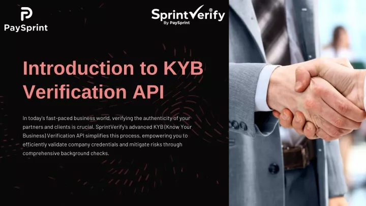 introduction to kyb verification api