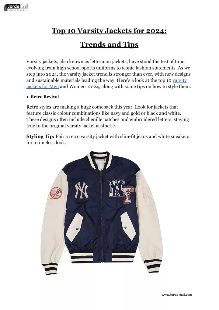 top 10 varsity jackets for 2024