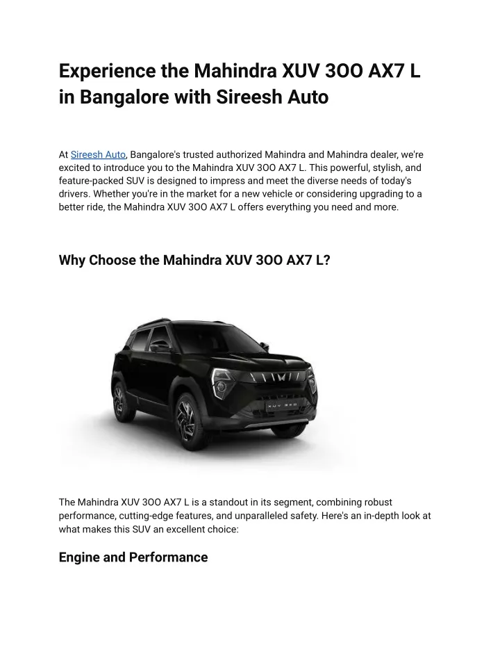 experience the mahindra