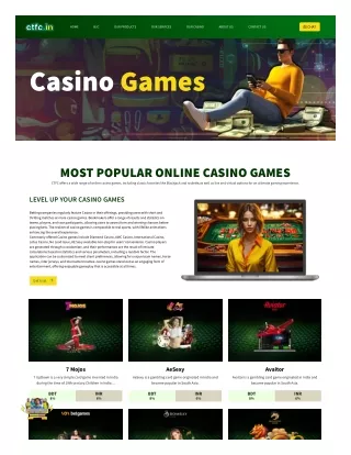 Best Online Cas!no Games Provider in Bangladesh & India