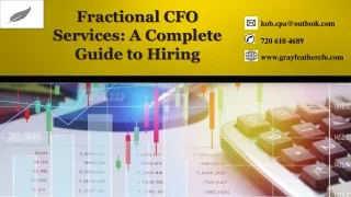 Fractional CFO Services A Complete Guide to Hiring