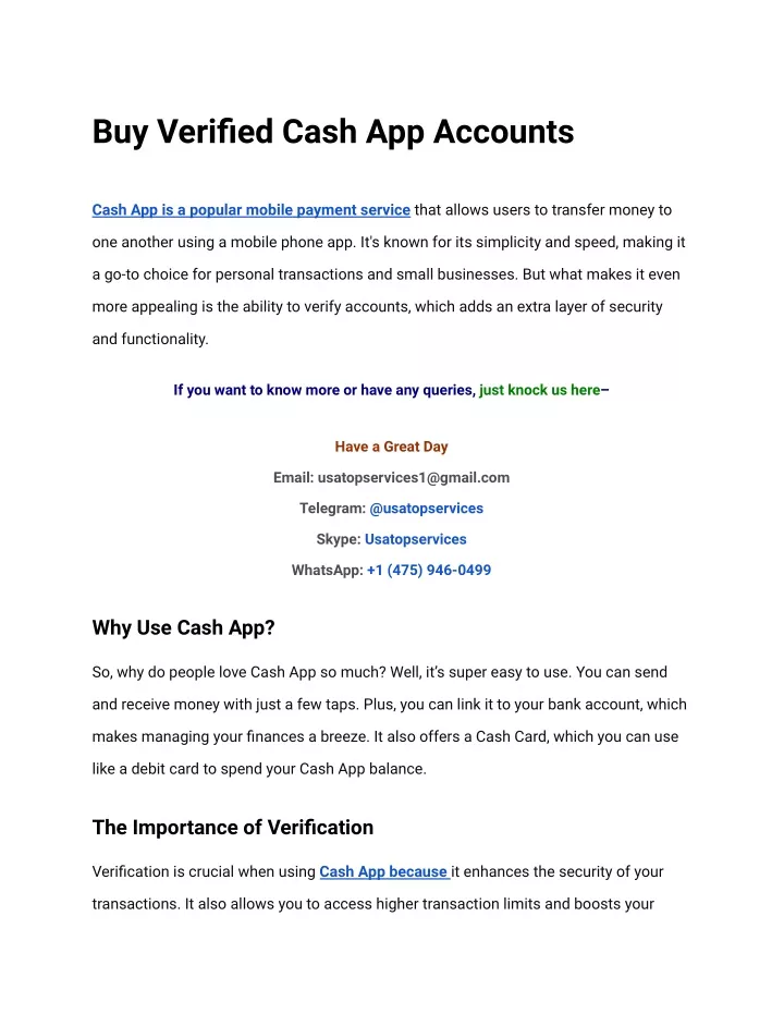 buy verified cash app accounts