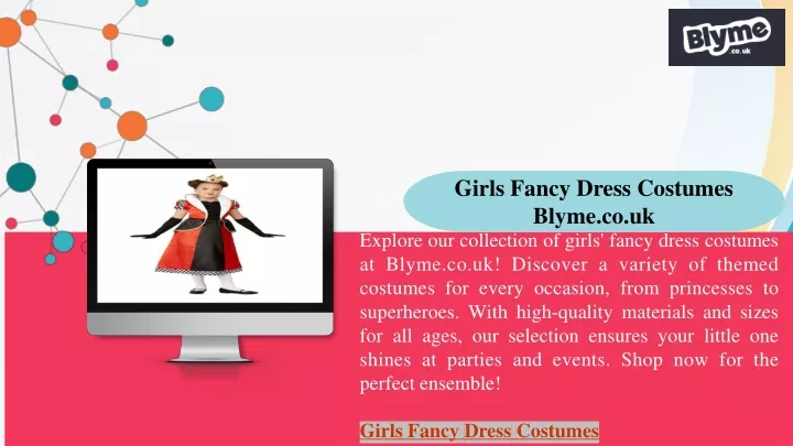 girls fancy dress costumes blyme co uk