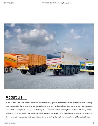 VST UNITED GROUP  Transforming Transportation