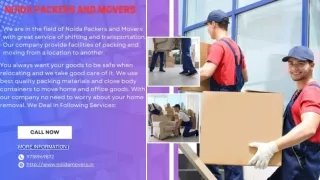 Movers and Packers in Noida - Office Shifting