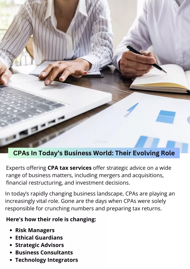 cpas in today s business world their evolving role