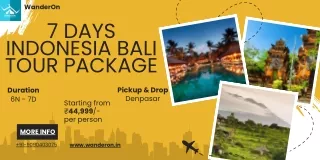 7 Days Indonesia Bali Tour Package