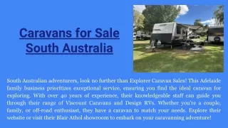 Caravans for Sale South Australia