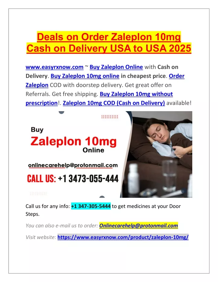 deals on order zaleplon 10mg cash on delivery