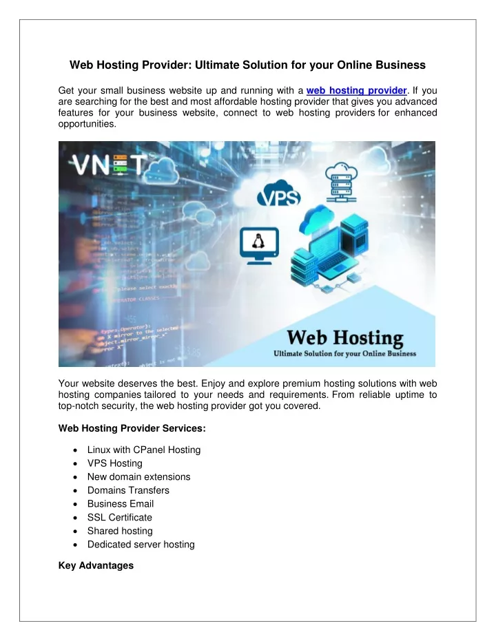 web hosting provider ultimate solution for your