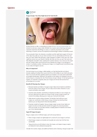 Tongue Scraper: Your Date-Night Secret for Fresh Breath