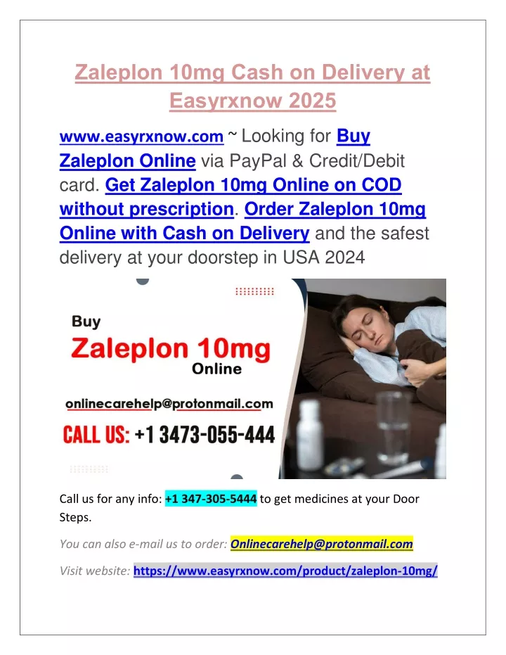 zaleplon 10mg cash on delivery at easyrxnow 2025