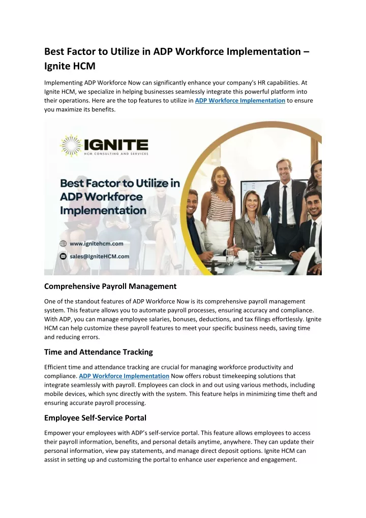 best factor to utilize in adp workforce