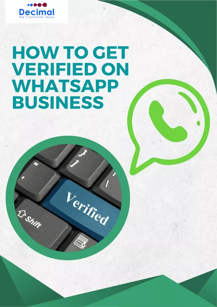 how to get verified on whatsapp business