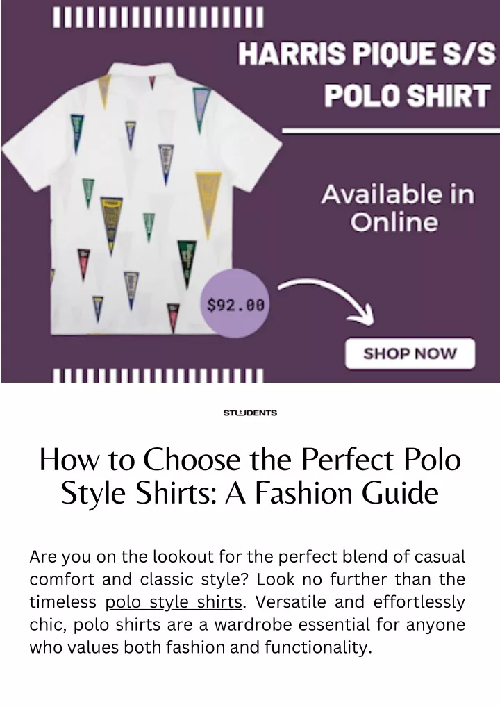 how to choose the perfect polo style shirts