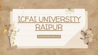 icfai university raipur