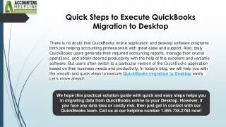 Step-by-Step guide to fix Migration to Desktop