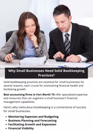 Why Small Businesses Need Solid Bookkeeping Practices?