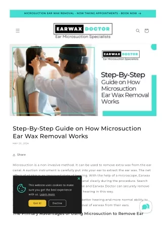 Clear Ears Ahead Step-By-Step Guide to Microsuction Ear Wax Removal