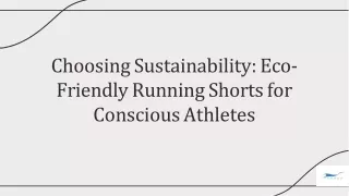 Conscious Choice Sustainable Running Shorts for Eco-Friendly Athletes